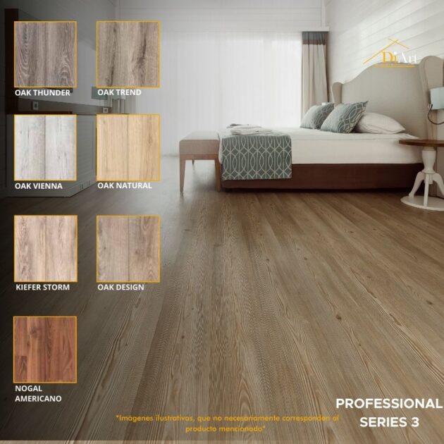 Piso Laminado caja Mod: PROFESSIONAL SERIES 3 (7mm)