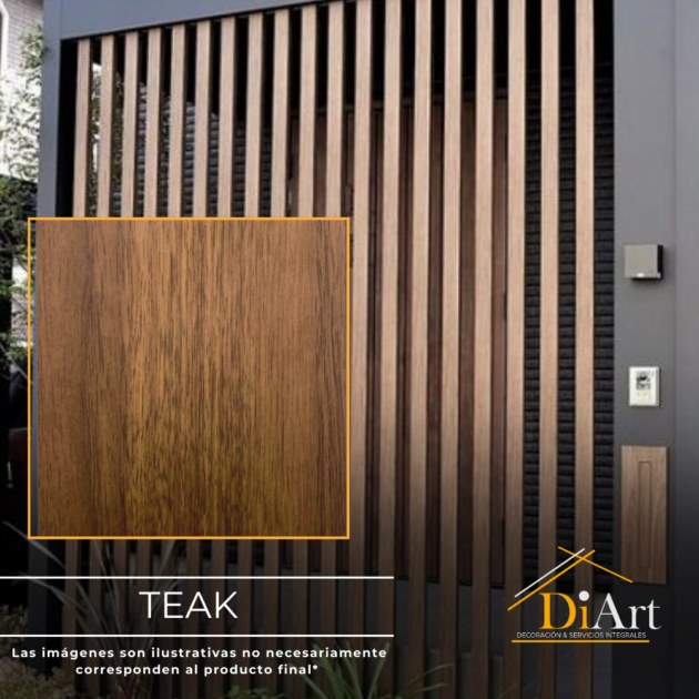 Viga WPC para Exterior Modelo Teak